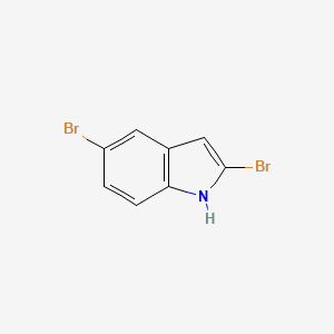 2,5-Dibromo-1H-indole chemical structure (CAS 1240045-42-4)
