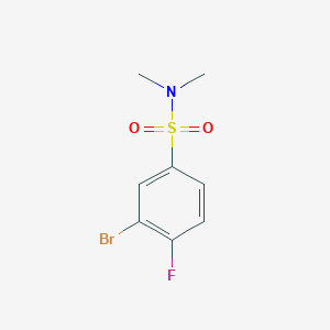 3-Bromo-4-fluoro-N,N-dimethylbenzenesulfonamide chemical structure (CAS 1240287-91-5)