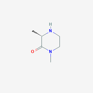 (3S)-1,3-Dimethylpiperazin-2-one chemical structure (CAS 1240300-34-8)