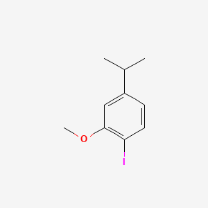 1-Iodo-4-isopropyl-2-methoxybenzene chemical structure (CAS 1240304-64-6)