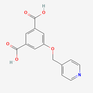 5-(Pyridin-4-ylmethoxy)isophthalic acid chemical structure (CAS 1240327-15-4)
