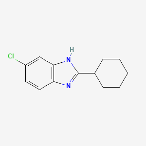 5-Chloro-2-cyclohexyl-1H-benzo[d]imidazole chemical structure (CAS 124035-08-1)