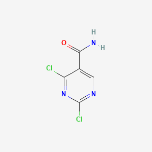 2,4-Dichloropyrimidine-5-carboxylic acid amide chemical structure (CAS 1240390-28-6)