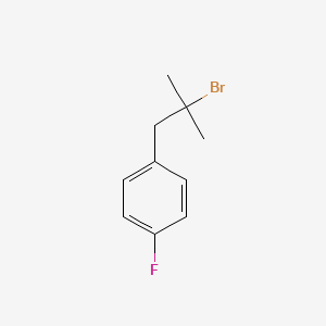 1-(2-Bromo-2-methylpropyl)-4-fluorobenzene chemical structure (CAS 1240520-37-9)
