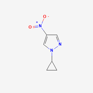 1-Cyclopropyl-4-nitro-1H-pyrazole chemical structure (CAS 1240568-16-4)