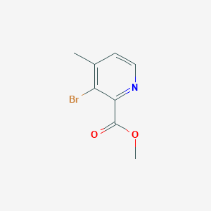 Methyl 3-bromo-4-methylpicolinate chemical structure (CAS 1240596-19-3)