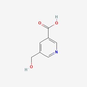 5-(Hydroxymethyl)nicotinic acid chemical structure (CAS 1240620-76-1)