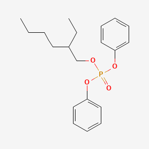 2-Ethylhexyl diphenyl phosphate chemical structure (CAS 1241-94-7)