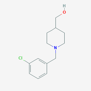 (1-(3-Chlorobenzyl)piperidin-4-yl)methanol chemical structure (CAS 1241009-48-2)