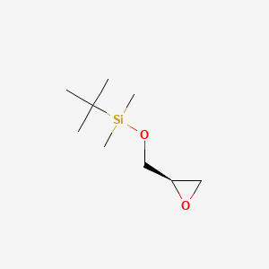 (R)-tert-Butyldimethyl(oxiran-2-ylmethoxy)silane chemical structure (CAS 124150-87-4)