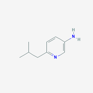 6-Isobutylpyridin-3-amine chemical structure (CAS 1241675-03-5)