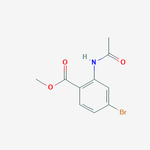 Methyl 2-acetamido-4-bromobenzoate chemical structure (CAS 1241675-38-6)