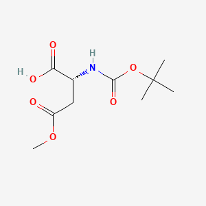 Boc-D-Asp(OMe)-OH chemical structure (CAS 124184-67-4)