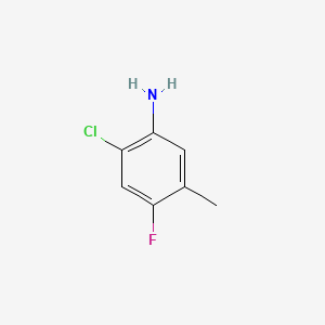 2-Chloro-4-fluoro-5-methylaniline chemical structure (CAS 124185-35-9)