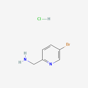 (5-Bromopyridin-2-yl)methanamine hydrochloride chemical structure (CAS 1241911-26-1)