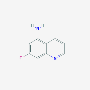 7-Fluoroquinolin-5-amine chemical structure (CAS 1242094-72-9)