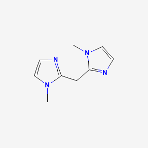 Bis(1-methyl-1H-imidazol-2-yl)methane chemical structure (CAS 124225-99-6)