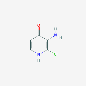3-Amino-2-chloropyridin-4-ol chemical structure (CAS 1242251-52-0)