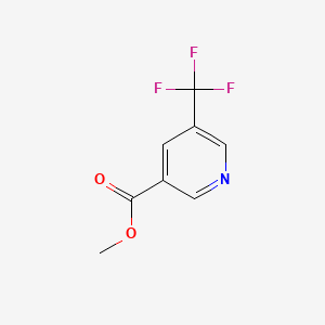 Methyl 5-(trifluoromethyl)nicotinate chemical structure (CAS 124236-38-0)