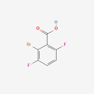2-Bromo-3,6-difluorobenzoic acid chemical structure (CAS 124244-65-1)