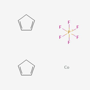 Cobaltocene hexafluorophosphate chemical structure (CAS 12427-42-8)