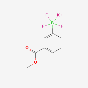 Potassium trifluoro[3-(methoxycarbonyl)phenyl]boranuide chemical structure (CAS 1242733-94-3)