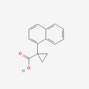 1-(1-Naphthyl)cyclopropanecarboxylic acid chemical structure (CAS 124276-38-6)