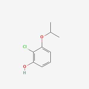 2-Chloro-3-isopropoxyphenol chemical structure (CAS 1243280-99-0)
