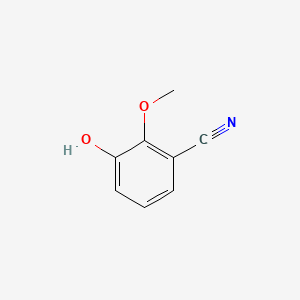 3-Hydroxy-2-methoxybenzonitrile chemical structure (CAS 1243281-23-3)