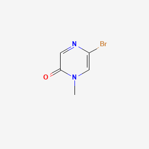 5-Bromo-1-methyl-1H-pyrazin-2-one chemical structure (CAS 1243288-53-0)