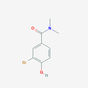 3-Bromo-4-hydroxy-N,N-dimethylbenzamide chemical structure (CAS 1243310-55-5)