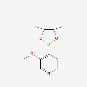 3-Methoxy-4-(4,4,5,5-tetramethyl-1,3,2-dioxaborolan-2-yl)pyridine chemical structure (CAS 1243312-43-7)