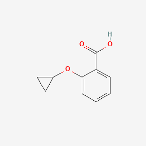 2-Cyclopropoxybenzoic acid chemical structure (CAS 1243374-60-8)