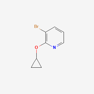 3-Bromo-2-cyclopropoxypyridine chemical structure (CAS 1243378-52-0)