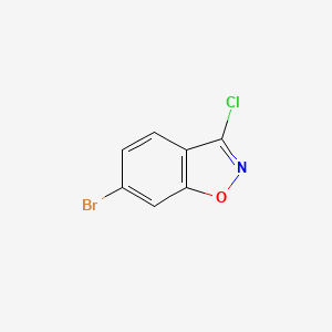 6-Bromo-3-chlorobenzo[d]isoxazole chemical structure (CAS 1243389-57-2)