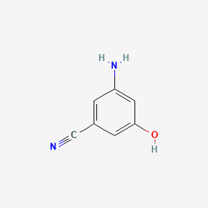 3-Amino-5-hydroxybenzonitrile chemical structure (CAS 1243444-99-6)