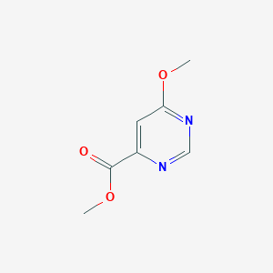 Methyl 6-methoxypyrimidine-4-carboxylate chemical structure (CAS 1244019-84-8)