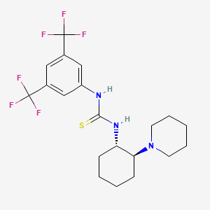 N-[3,5-Bis(trifluoromethyl)phenyl]-N'-[(1S,2S)-2-(1-piperidinyl)cyclohexyl]thiourea chemical structure (CAS 1244061-69-5)