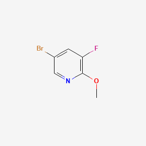 5-Bromo-3-fluoro-2-methoxypyridine chemical structure (CAS 124432-70-8)