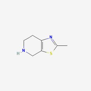 4,5,6,7-Tetrahydro-2-methylthiazolo[5,4-c]pyridine chemical structure (CAS 124458-27-1)