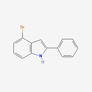 4-Bromo-2-phenyl-1H-indole chemical structure (CAS 1244651-87-3)