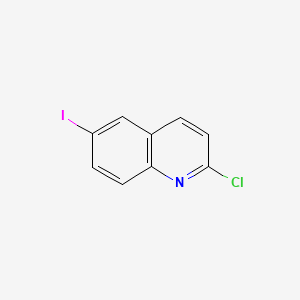 2-Chloro-6-iodoquinoline chemical structure (CAS 124467-20-5)