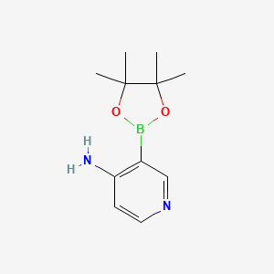 3-(4,4,5,5-Tetramethyl-1,3,2-dioxaborolan-2-yl)pyridin-4-amine chemical structure (CAS 1244772-70-0)