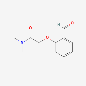 2-(2-Formylphenoxy)-N,N-dimethylacetamide chemical structure (CAS 124490-59-1)