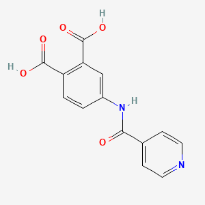 4-(Isonicotinamido)phthalic acid chemical structure (CAS 1245212-48-9)