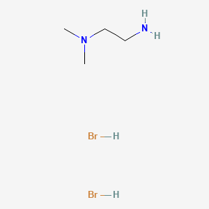 N1,N1-Dimethylethane-1,2-diamine dihydrobromide chemical structure (CAS 1245570-04-0)