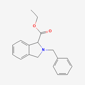 Ethyl 2-benzylisoindoline-1-carboxylate chemical structure (CAS 1245572-33-1)
