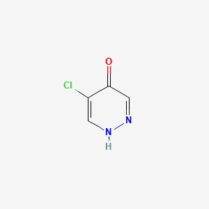 5-Chloropyridazin-4-ol chemical structure (CAS 1245643-70-2)