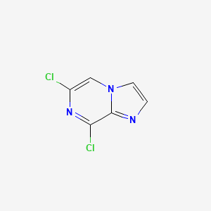 6,8-Dichloroimidazo[1,2-a]pyrazine chemical structure (CAS 1245645-38-8)