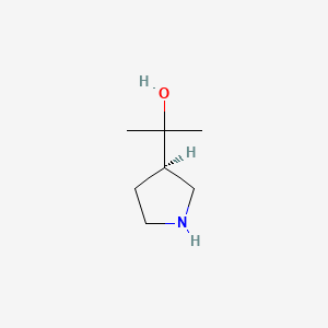 (R)-2-(3-Pyrrolidinyl)-2-propanol chemical structure (CAS 1245649-03-9)